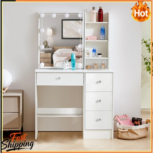 Dressing table with led - with, lights