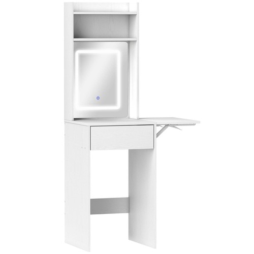 Small vanity desk with mirror - with,
