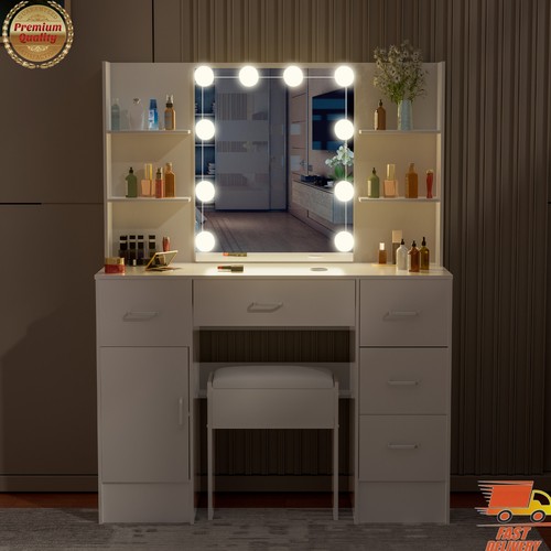 Dressing table with led - table,