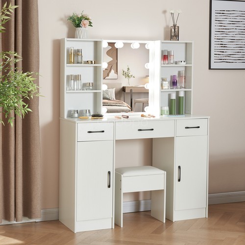 Dressing table with led - with,