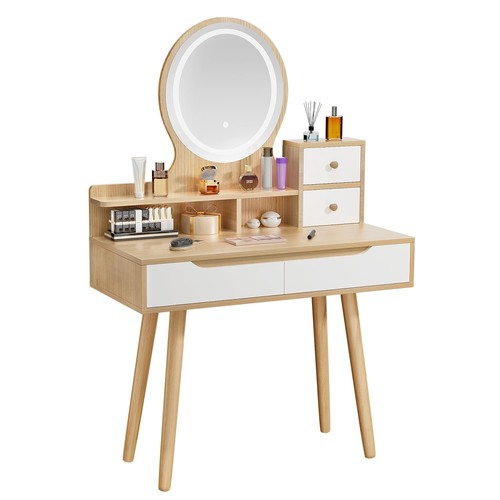 Dressing table with round - table,