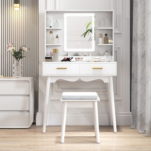 Homcom dressing table with - homcom,