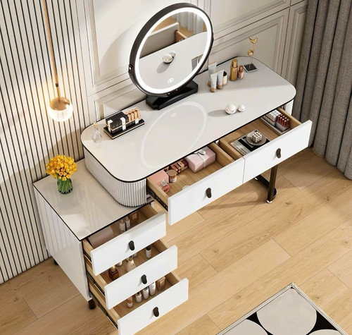 Makeup vanity table with - table,