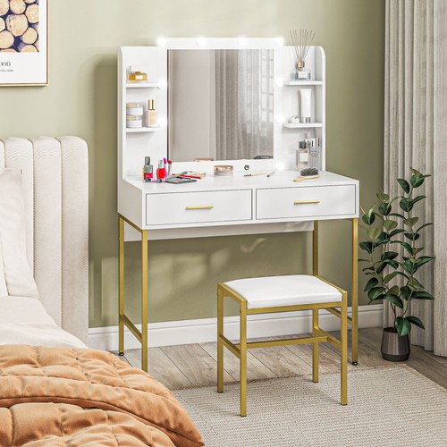 Dressing table with mirror and - with,