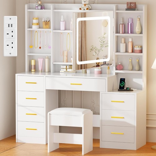 Dressing table with mirror - mirror, and