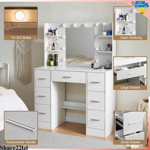 Dressing table with - table, mirror