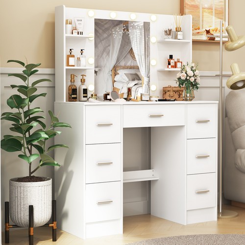 White large dressing table - white,