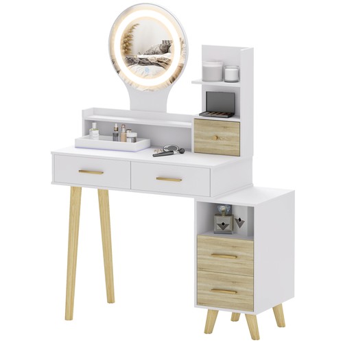 Dressing table with mirror - dressing,