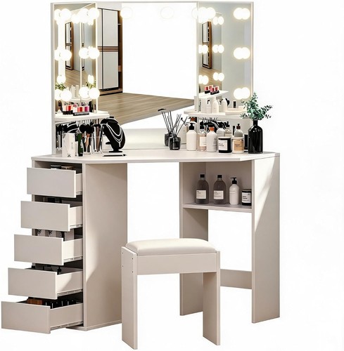Corner makeup vanity dressing - makeup,