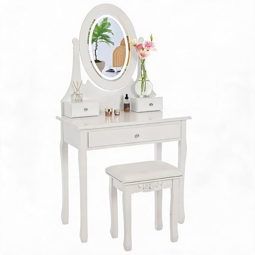 White dressing table with - dressing,