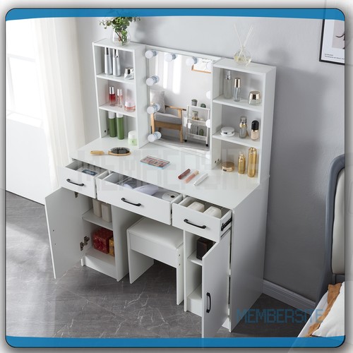 Dressing table with led lights - with,