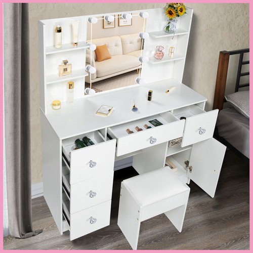 White dressing table with - with, 10