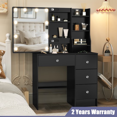 Black drawers vanity - 4,