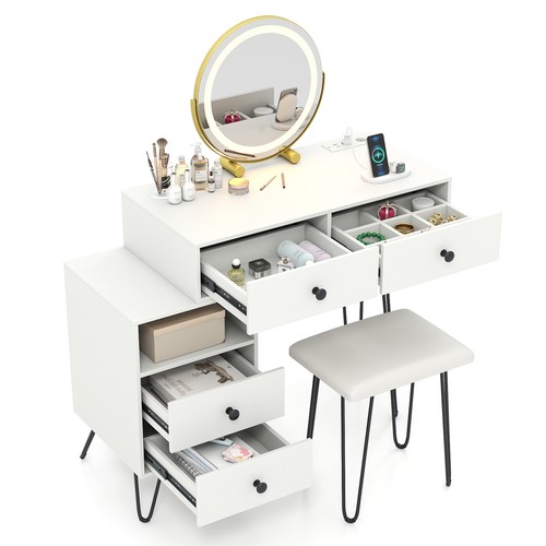 Gymax makeup vanity desk - makeup,