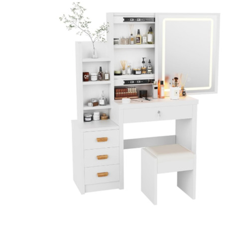 Dressing table with - table, and