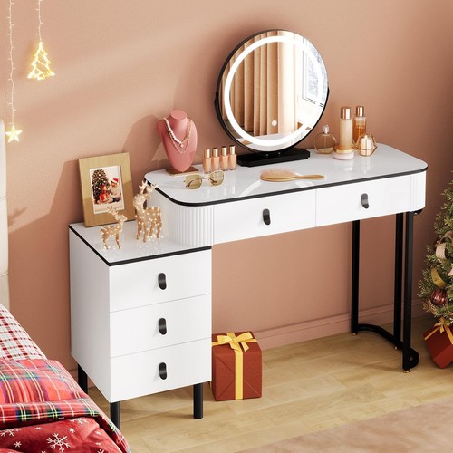 Dressing table with - led, lights