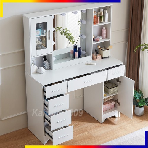 Vanity makeup desk with led - vanity,