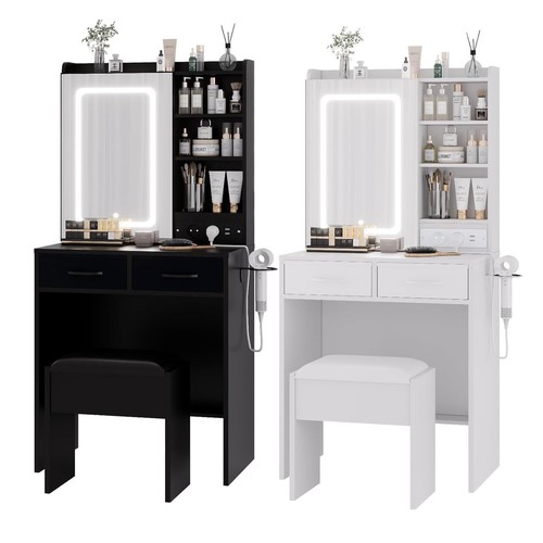 Dressing table with - with, lights