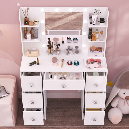 White vanity dressing - vanity,
