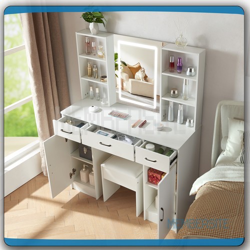 White dressing table vanity - dressing,