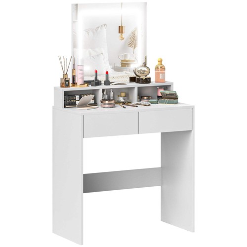 Dressing table with - dressing, mirror