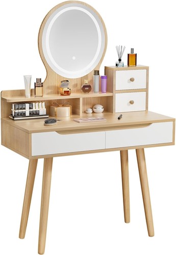 Dressing table with round - table,