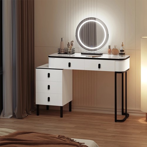 Dressing table with led lights - table,